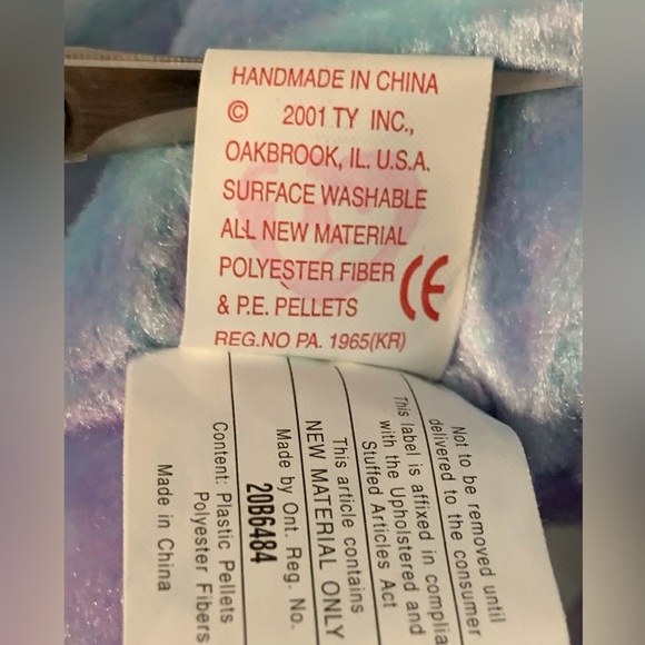 Ty(16) Issy Chicago Four Seasons Hotel Purple Stuffed Animal Bear - Picture 9 of 11